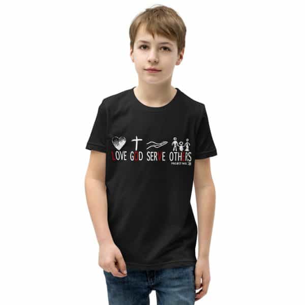 Youth Short Sleeve T-Shirt in black