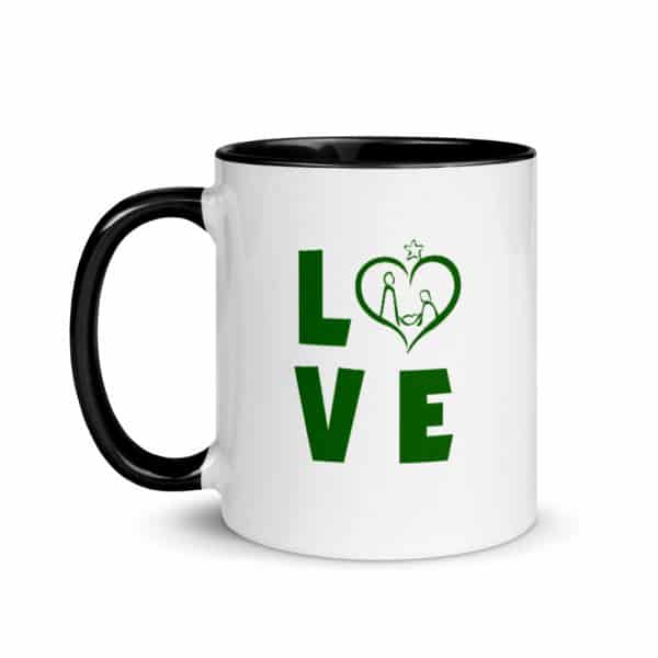 mug with LOVE slogan